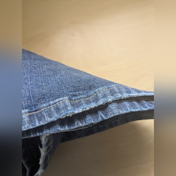 Y2K 2000' Flare Jeans Size 24 High Waist Brand New Time  Stretch Material - Picture 11 of 13